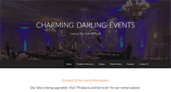 Desktop Screenshot of charmingdarlingevents.com