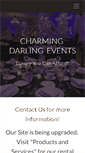 Mobile Screenshot of charmingdarlingevents.com